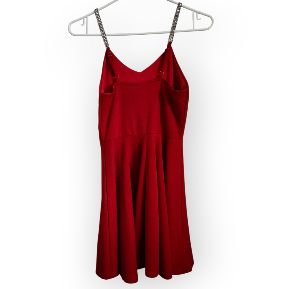 Urban Red Mini Dress with Chain Straps Girls Large - Picture 2 of 5